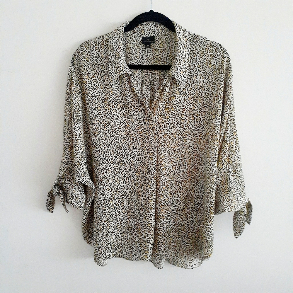 Worthington Animal Print Blouse